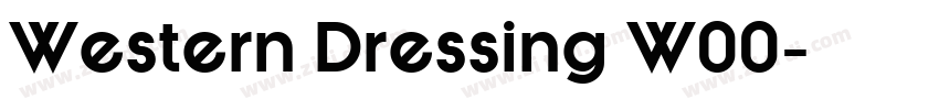 Western Dressing W00字体转换